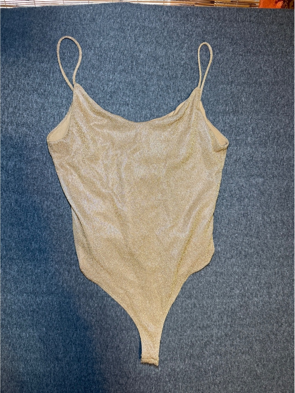 H&M Sparkly Gold One-Piece Swimsuit Bodysuit